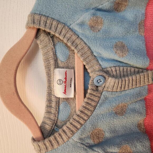 Hanna Andersson Girls Polka Dot Cardigan - Size 5T (110) Colorful - Picture 2 of 7